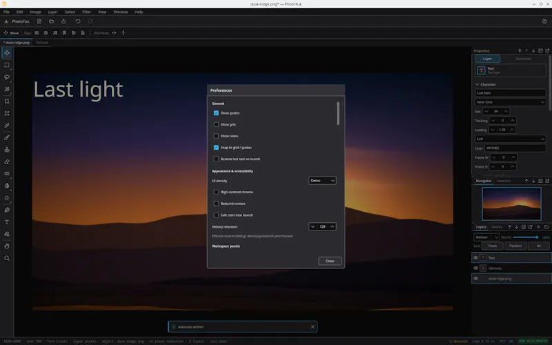 PhotoTux screenshot 4