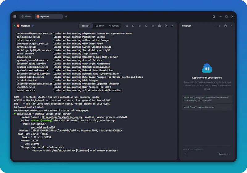 CloudTerm screenshot 1