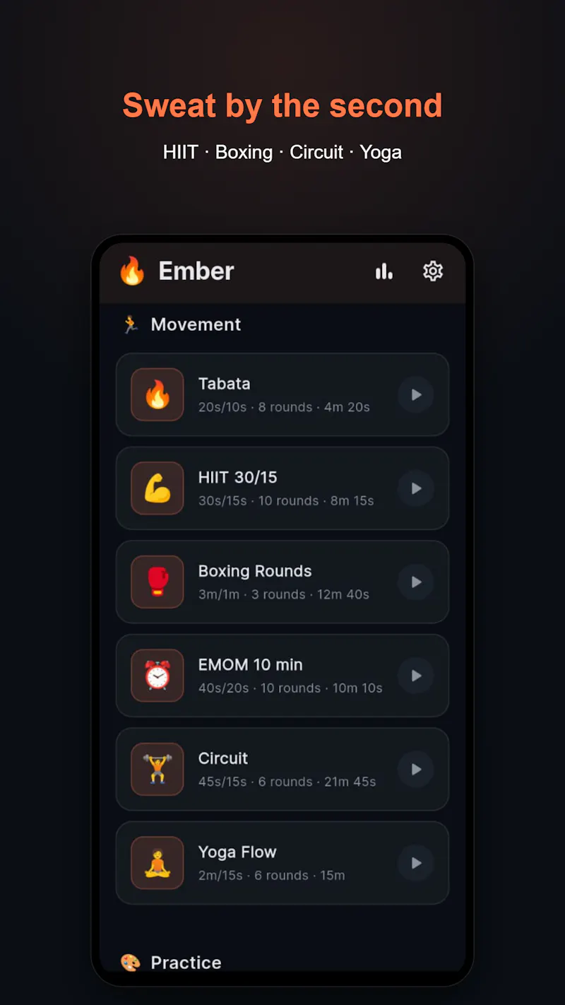 Ember: Interval Timer & Focus screenshot 6