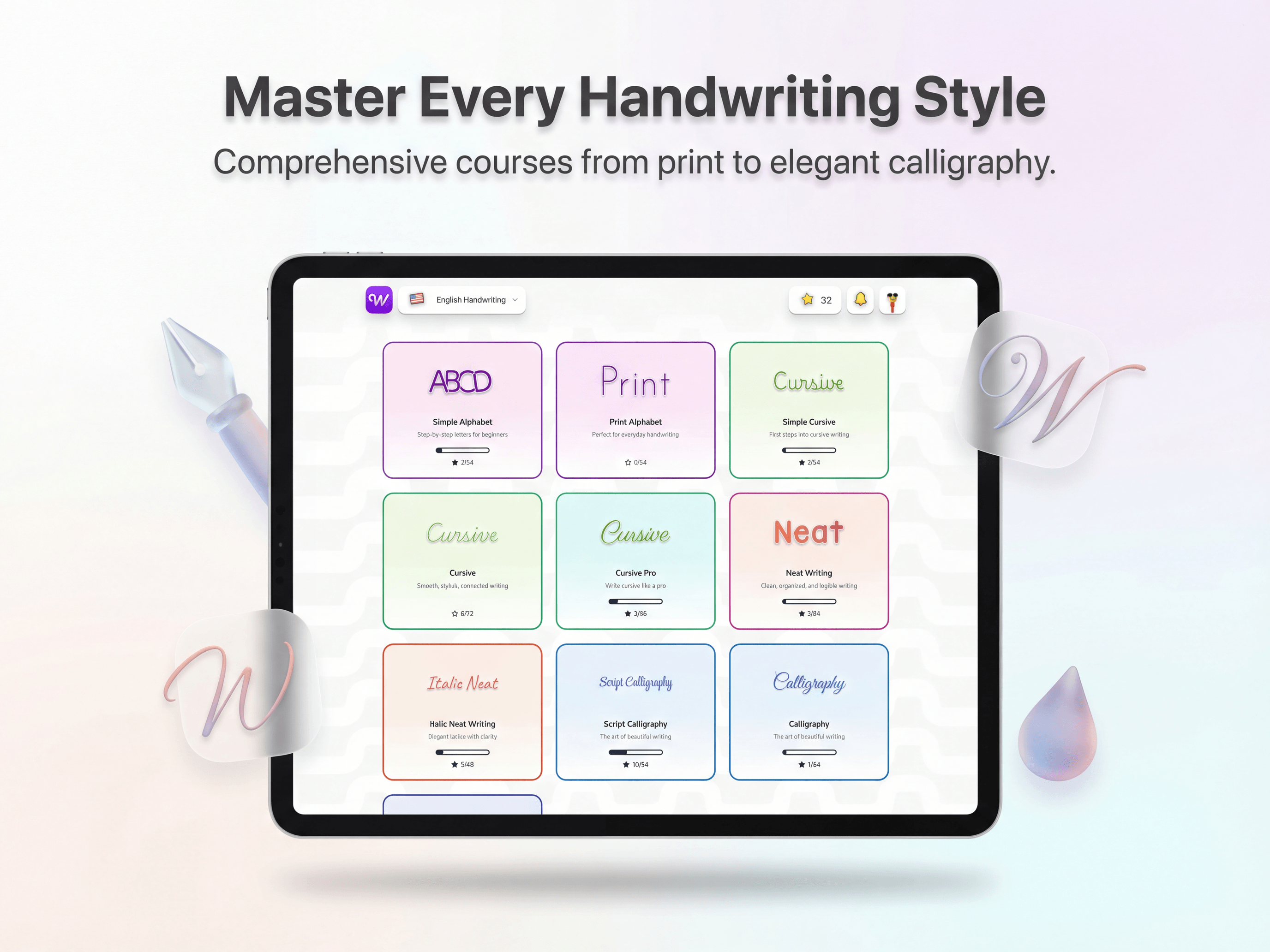 Writey Handwriting  - Main product screenshot demonstrating key features and user interface