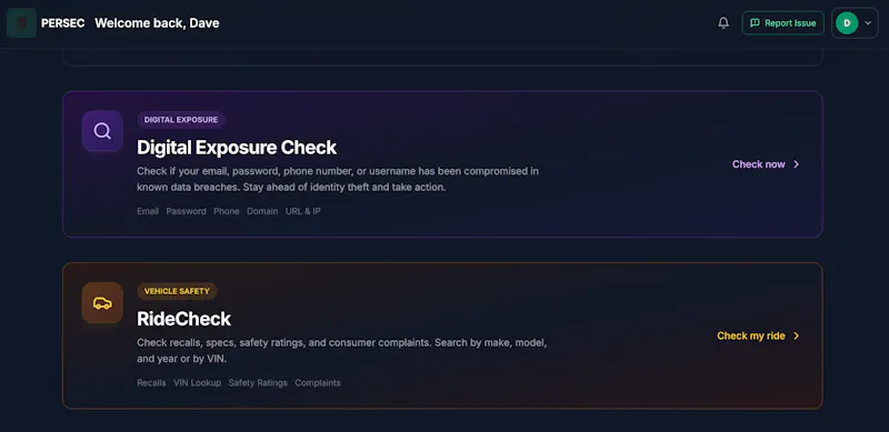 PERSEC screenshot 2
