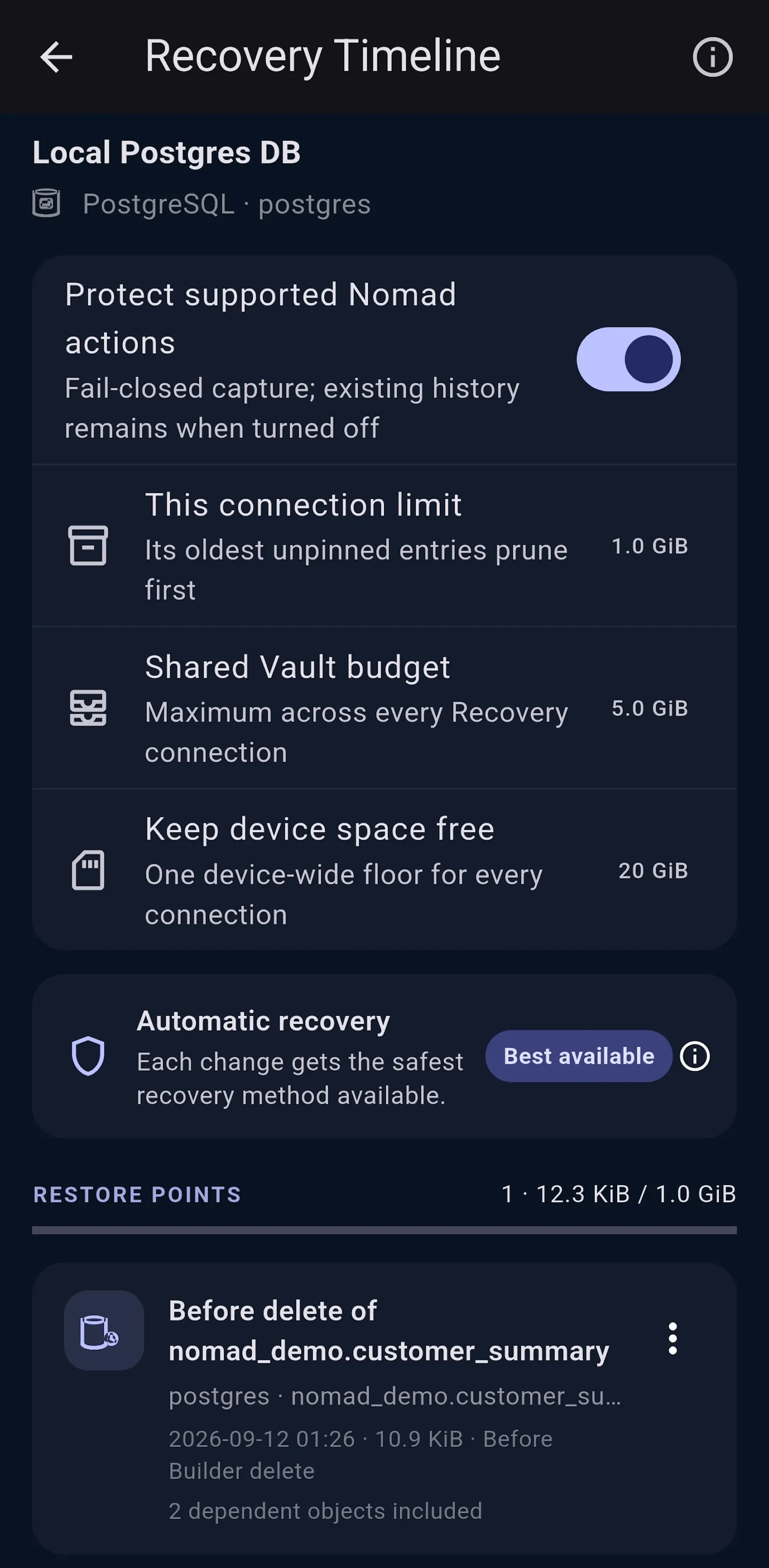 Nomad DB screenshot 12