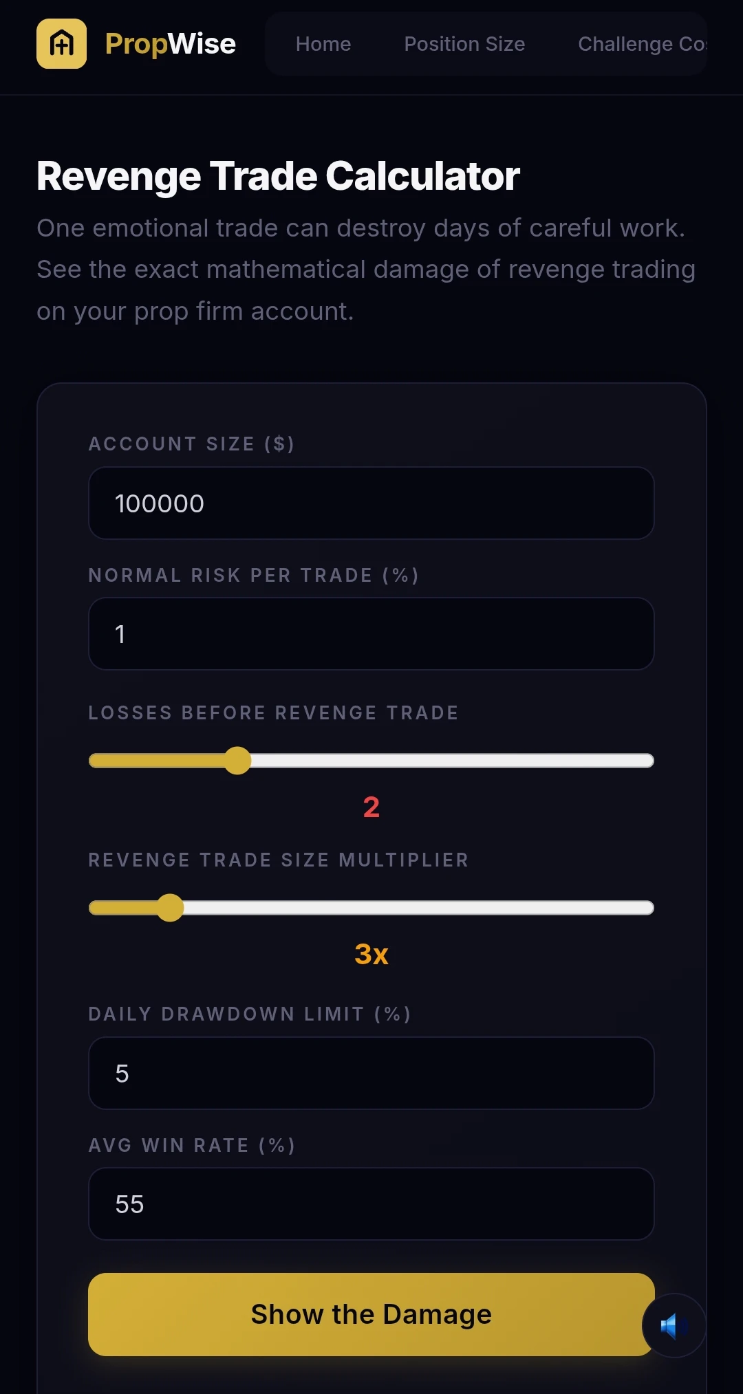 PropWise — Free Prop Firm Tools 截图 7