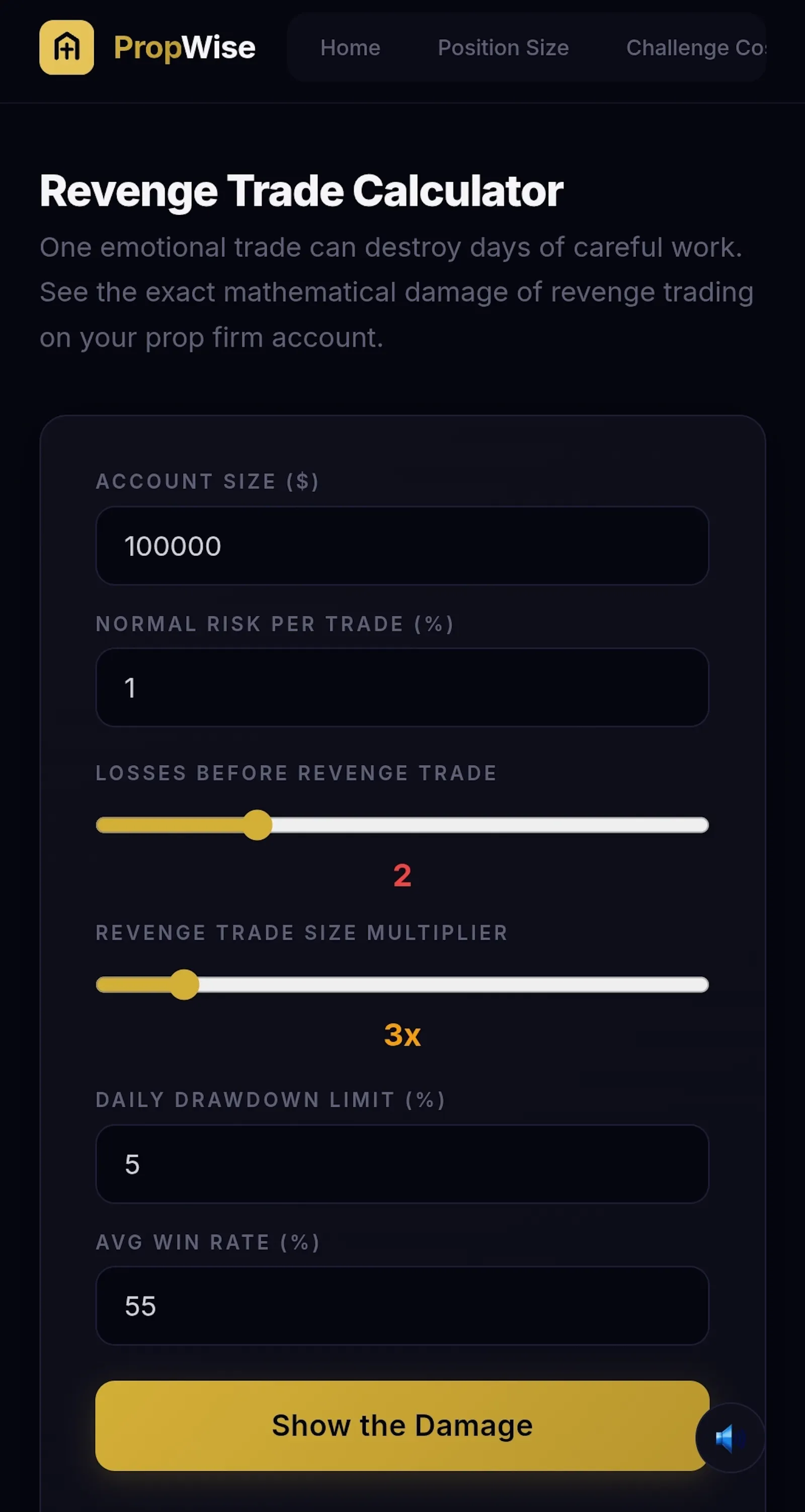 PropWise — Free Prop Firm Tools screenshot 7