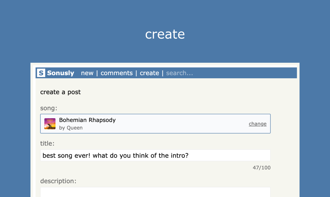 Sonusly - Screenshot 2 showing product features and functionality
