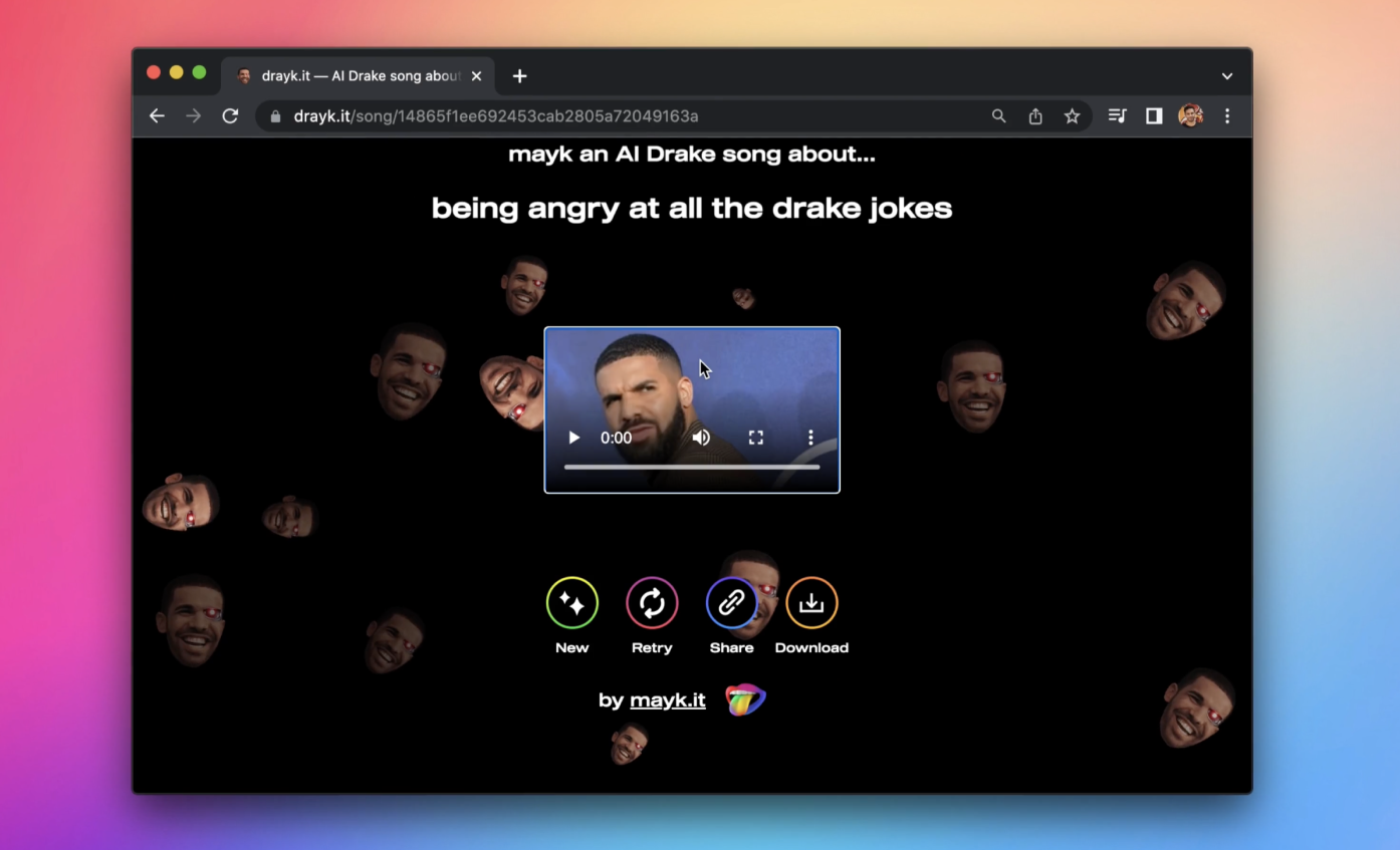 drayk.it - เครื่องกำเนิดเพลง AI Drake media 3