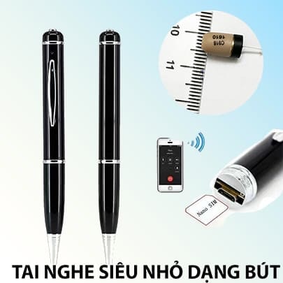 Tai nghe siêu nhỏ ngụy trang bút viết