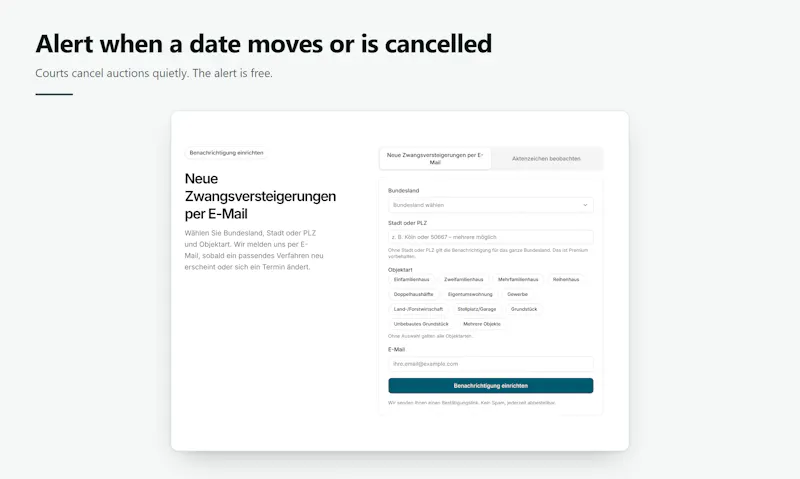 ZVG Melder screenshot 4