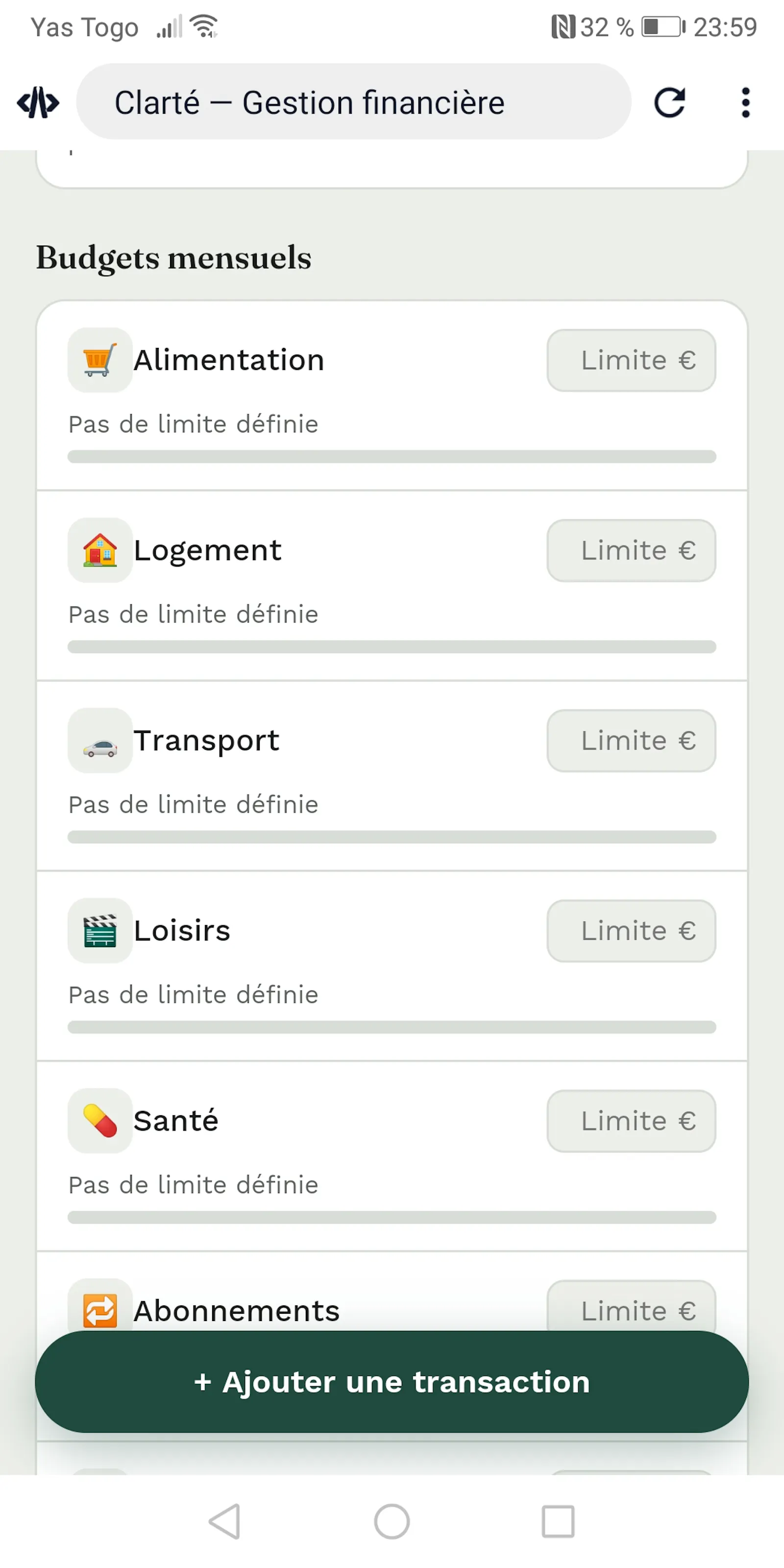 Clarté — Gestion financière screenshot 1