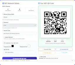 Free WiFi QR Code Generator gallery image