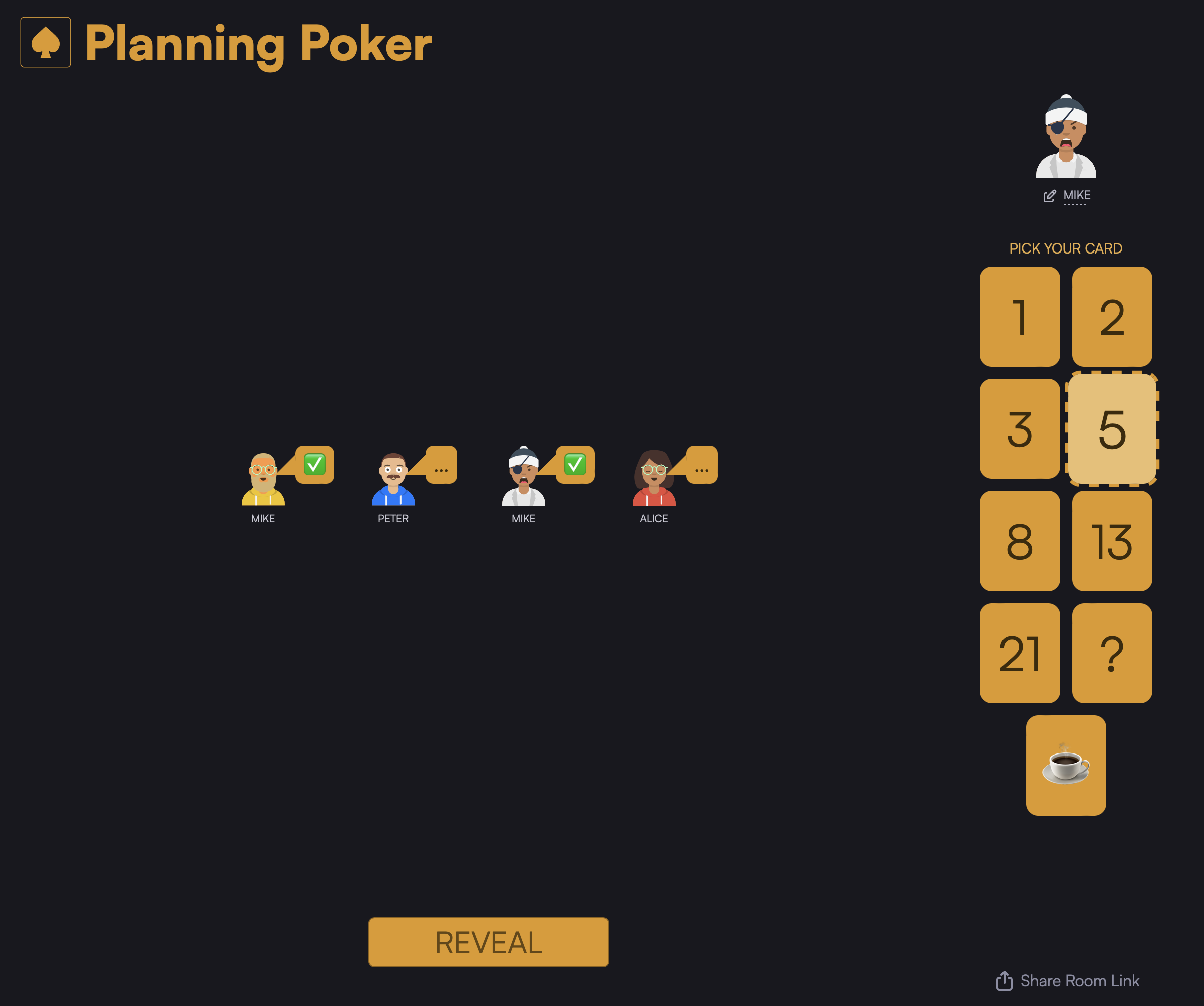 Planificación de póker media 3