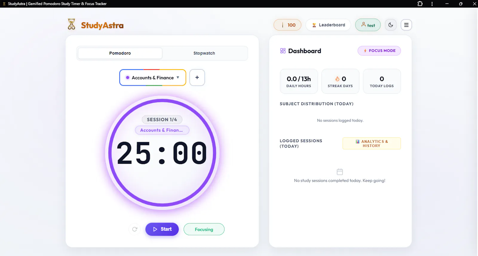 StudyAstra screenshot 1