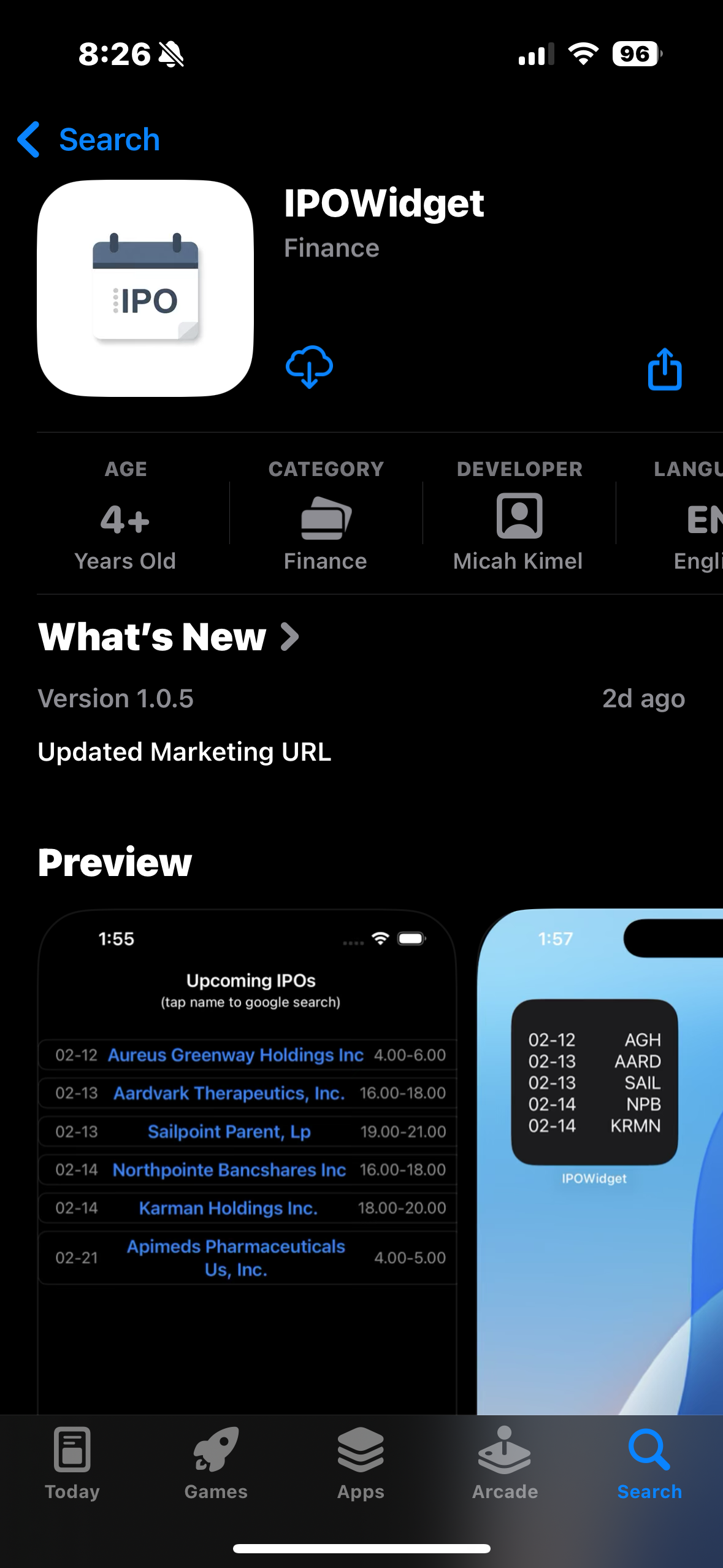 Widget de OPI media 1