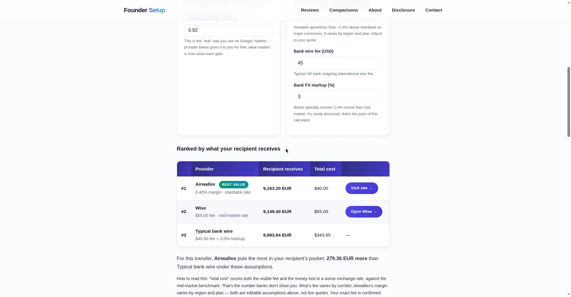 FX Fee Calculator gallery image