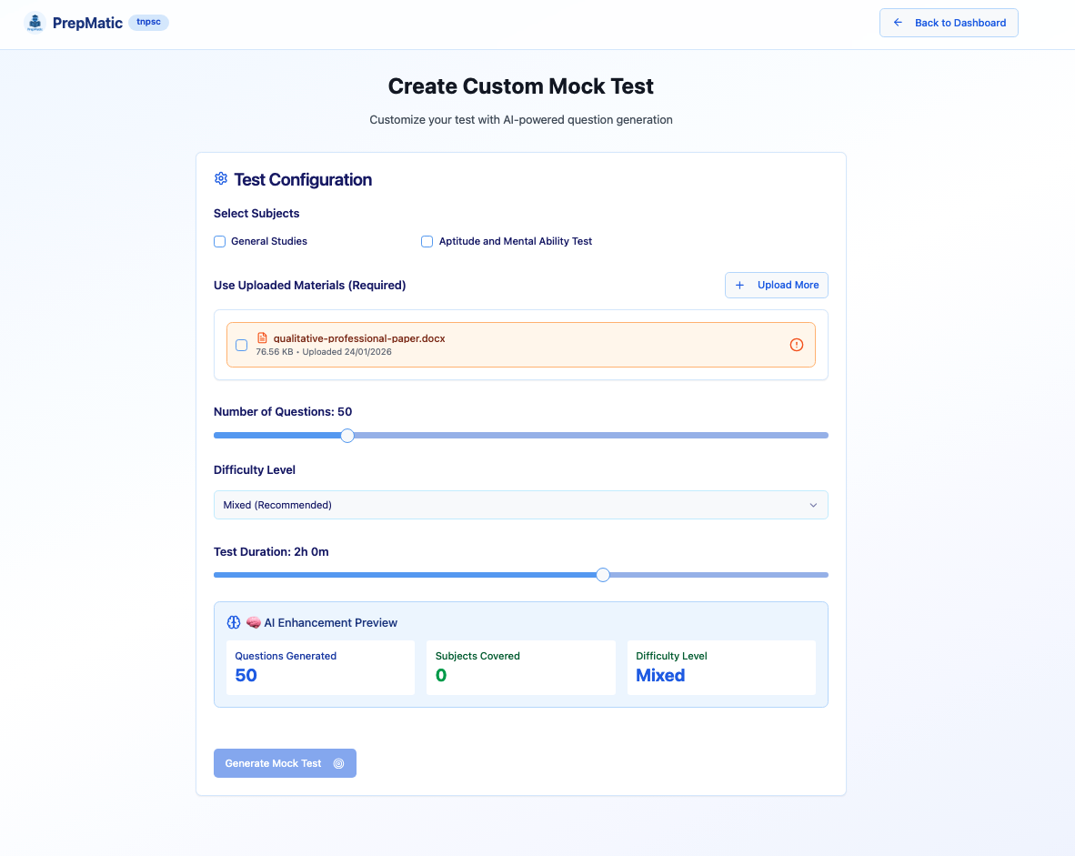 PrepMatic - Screenshot 2 showing product features and functionality