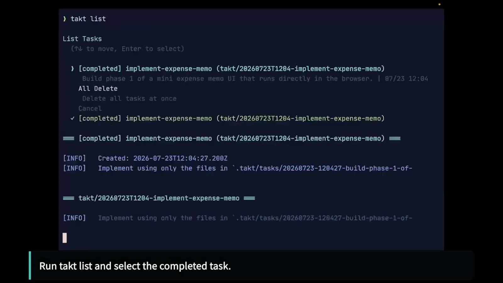 TAKT screenshot 1 (video preview)