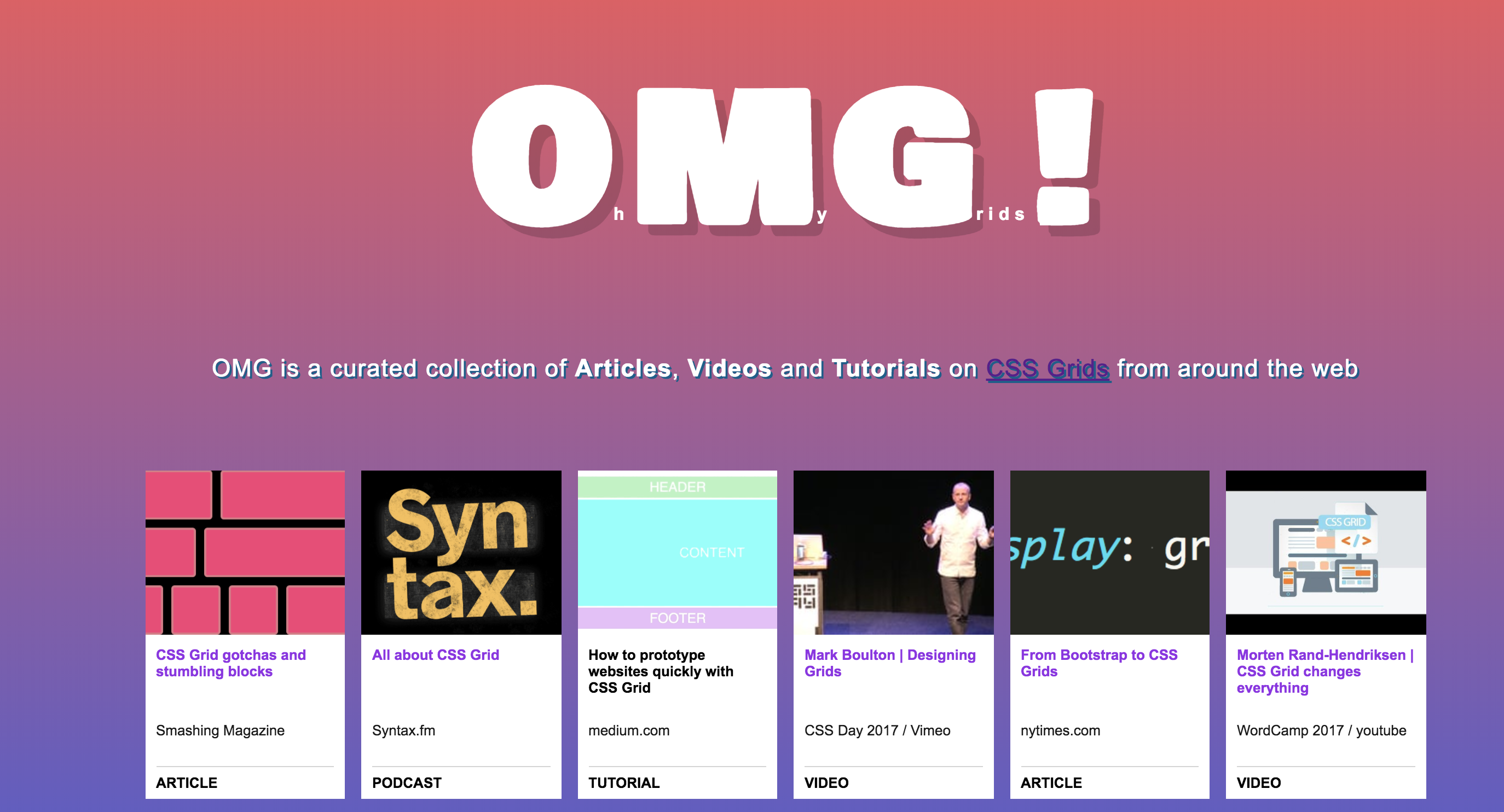 OMG - Oh My Grids! gallery image