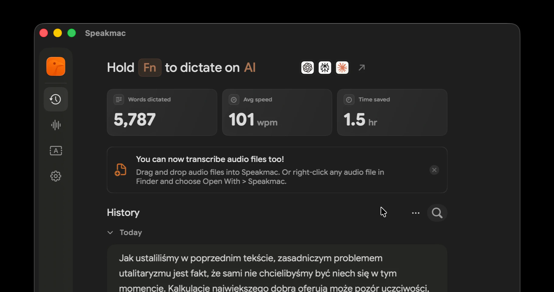 Speakmac screenshot 2