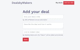 Deals by Makers media 2