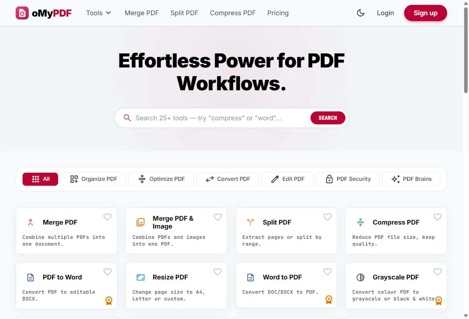 oMyPDF screenshot 1