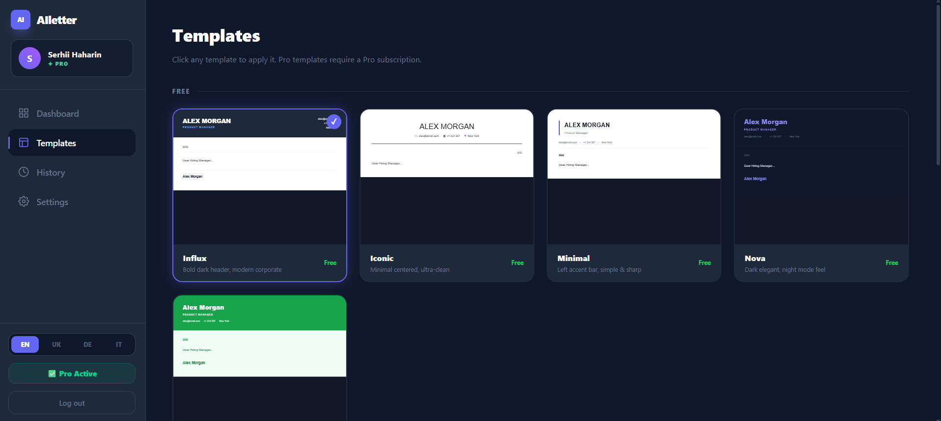 AiLetter - Screenshot 4 showing product features and functionality