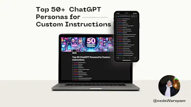 ChatGPT Personas for Custom Instructions gallery image