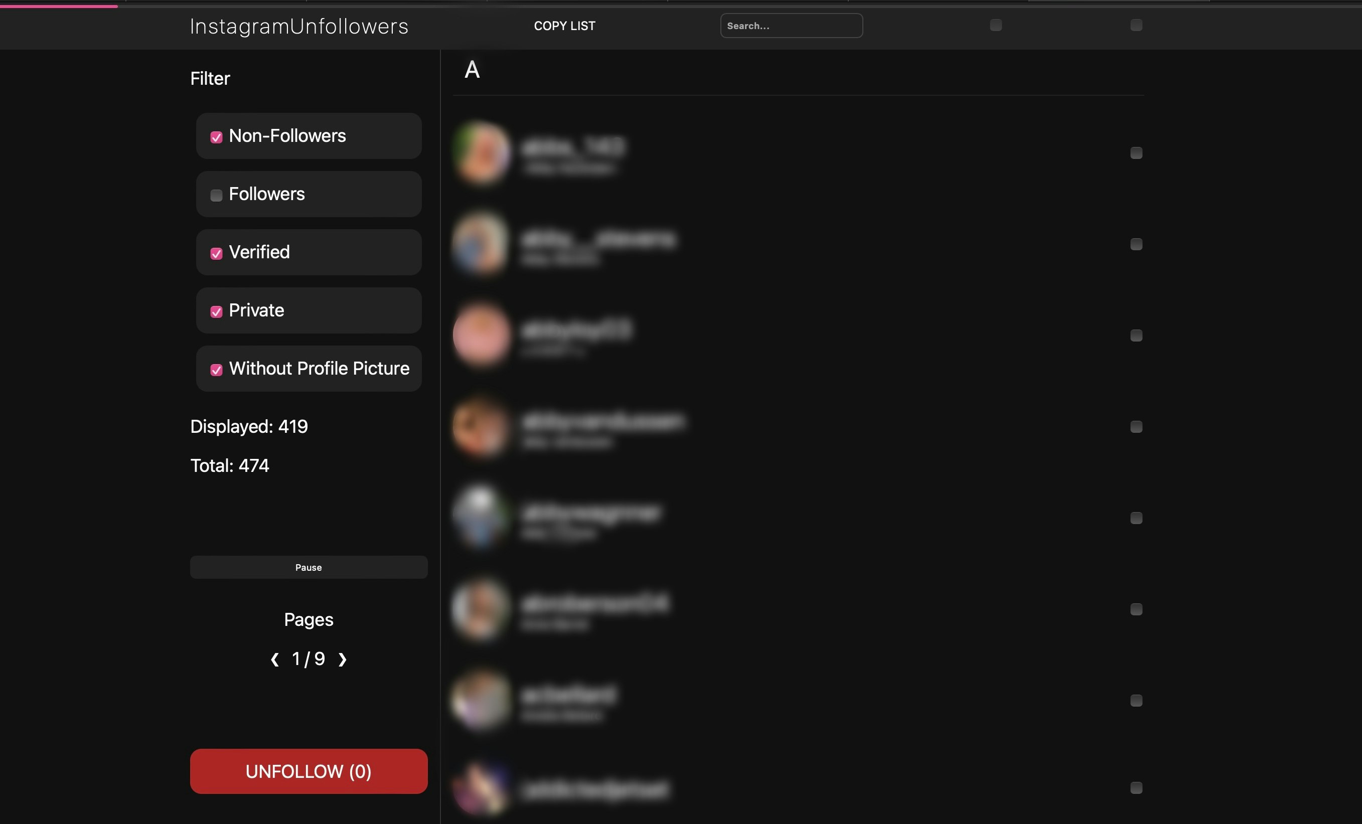 AutoUnfollow gallery image