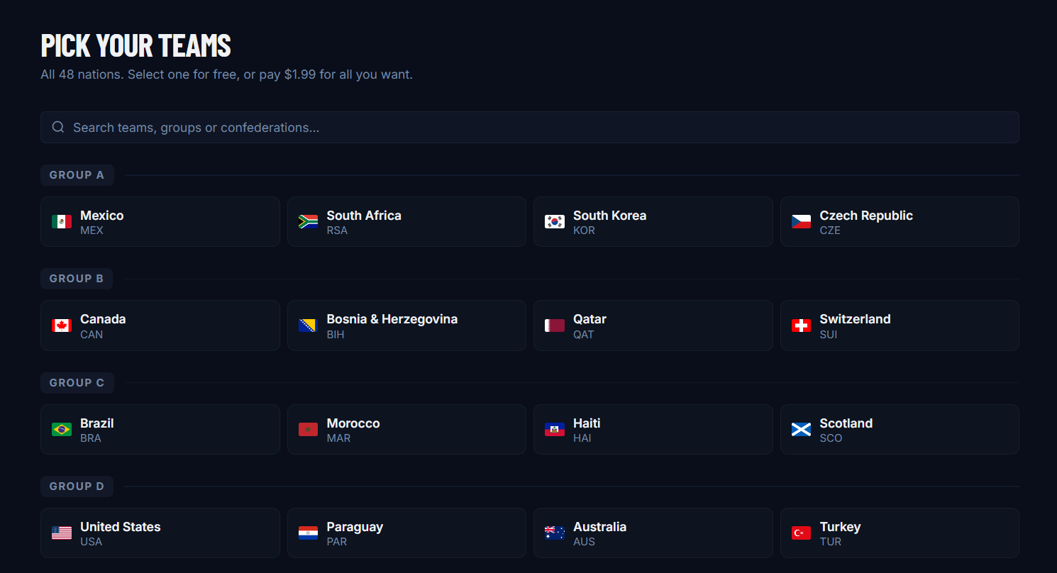 World Cup Calendar gallery image