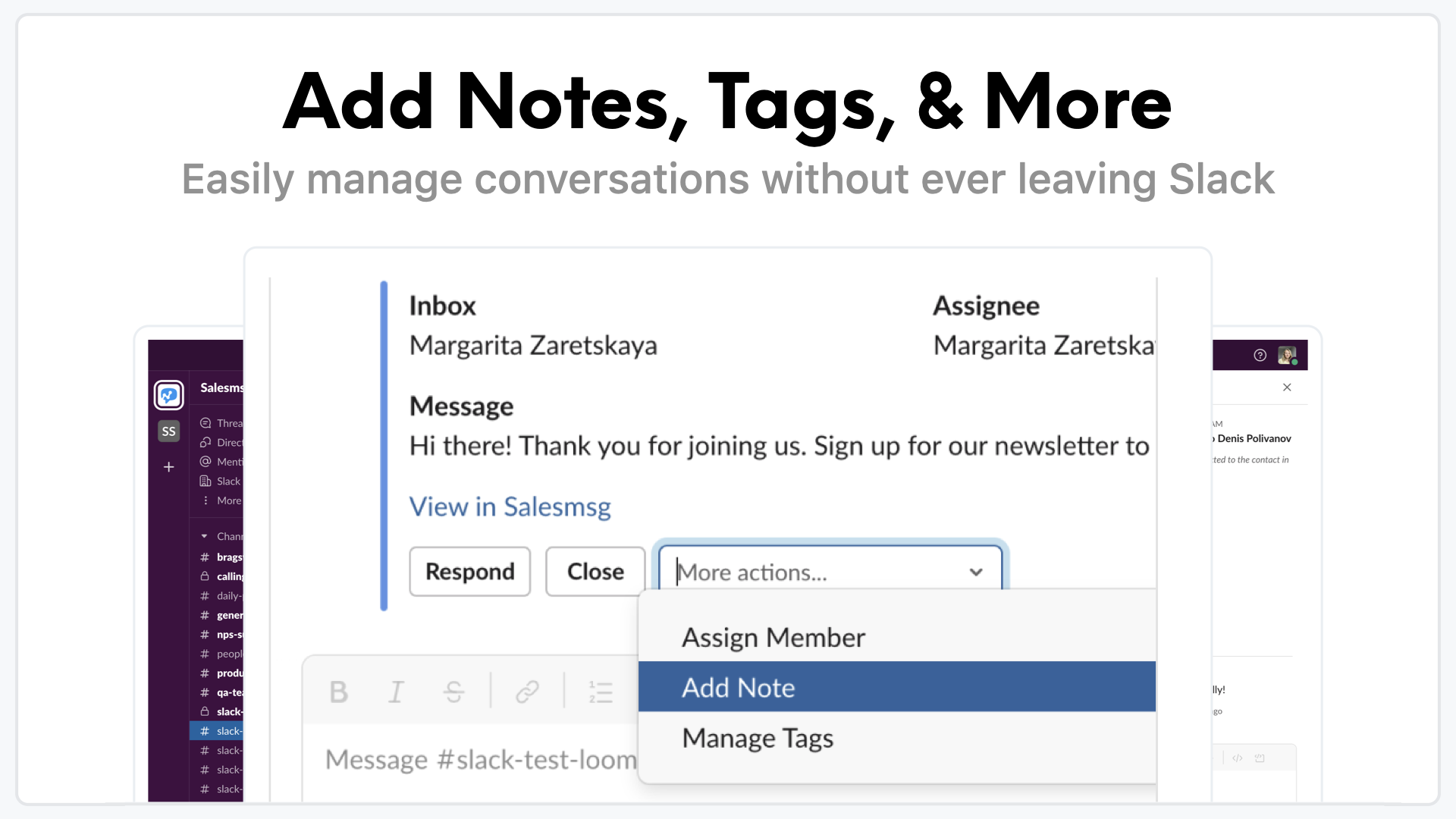Mídia 5 de Salesmsg para Slack