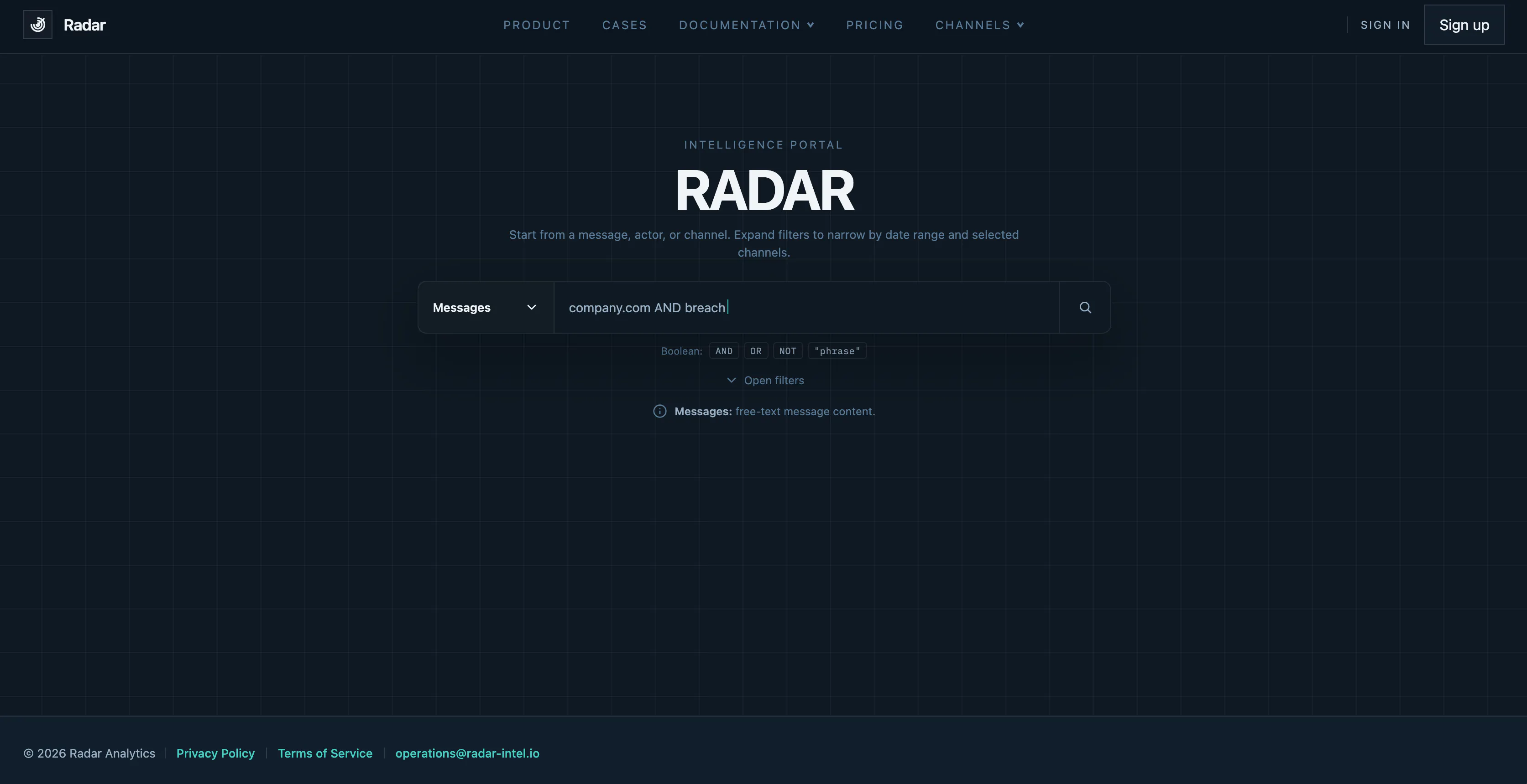 Radar Intelligence gallery image