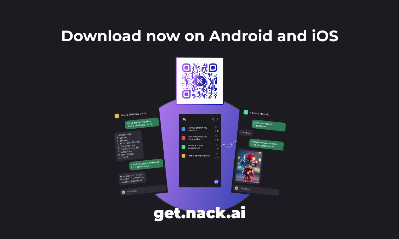 नेक एआई - GPT के साथ चैट करें और मोबाइल पर चित्र उत्पन्न करें (iOS Android) मीडिया 6
