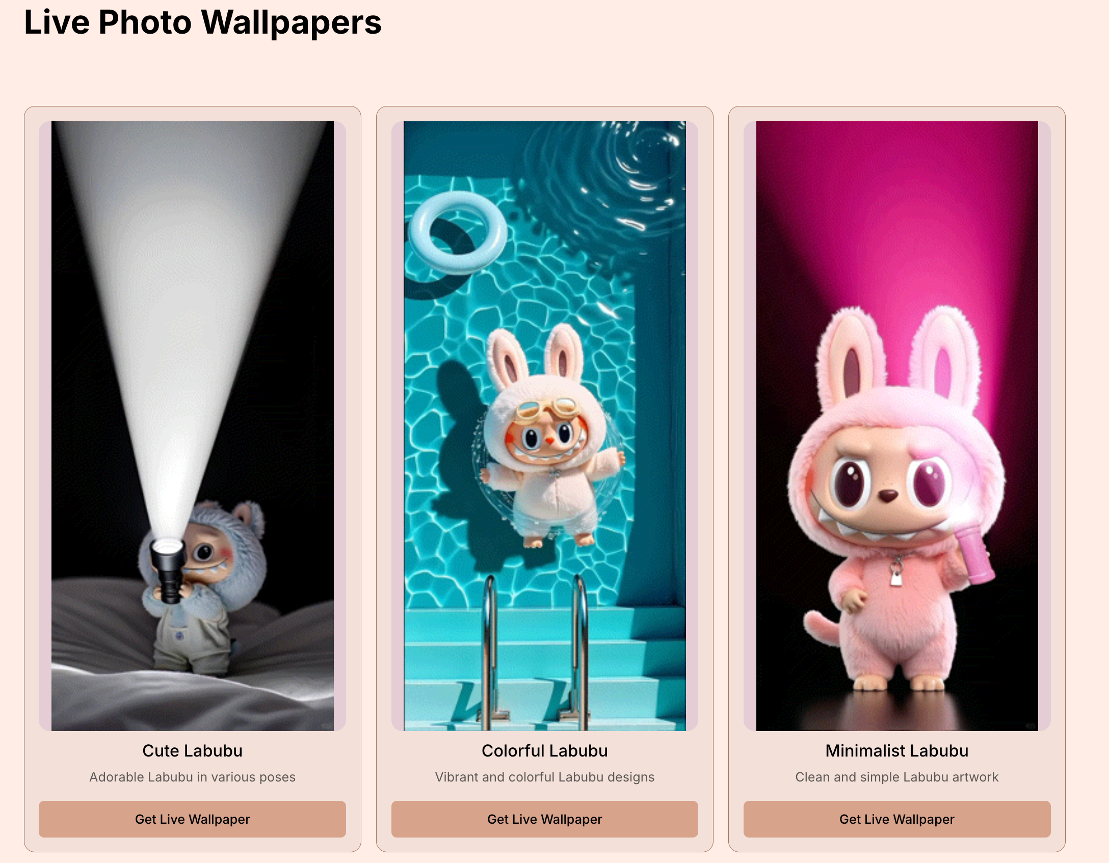 Labubu live Wallpaper gallery image