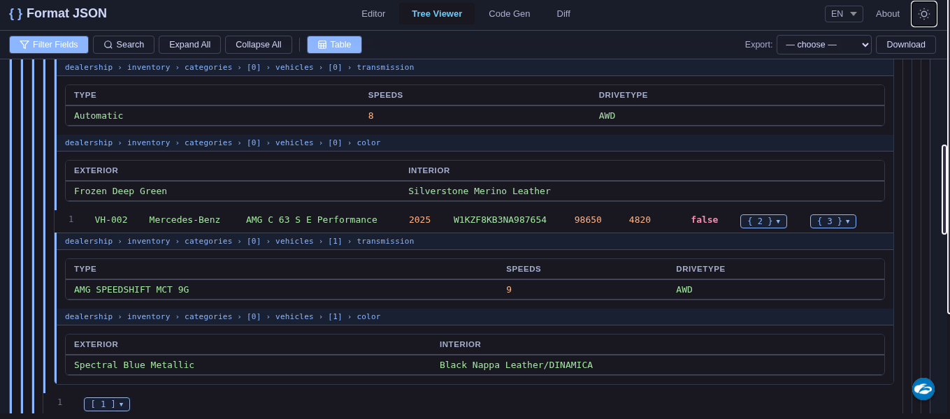 Format JSON gallery image