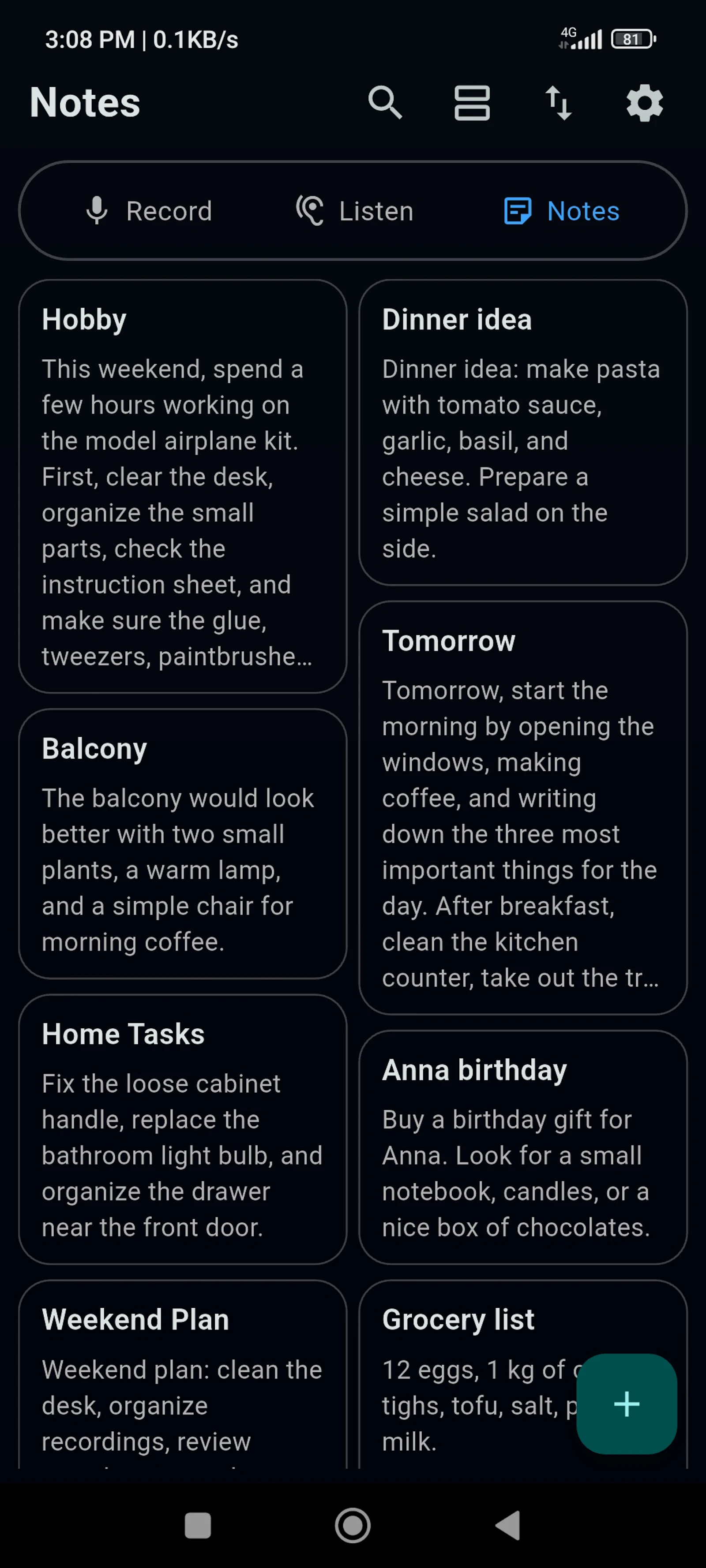 Hands Free Notes Offline screenshot 3