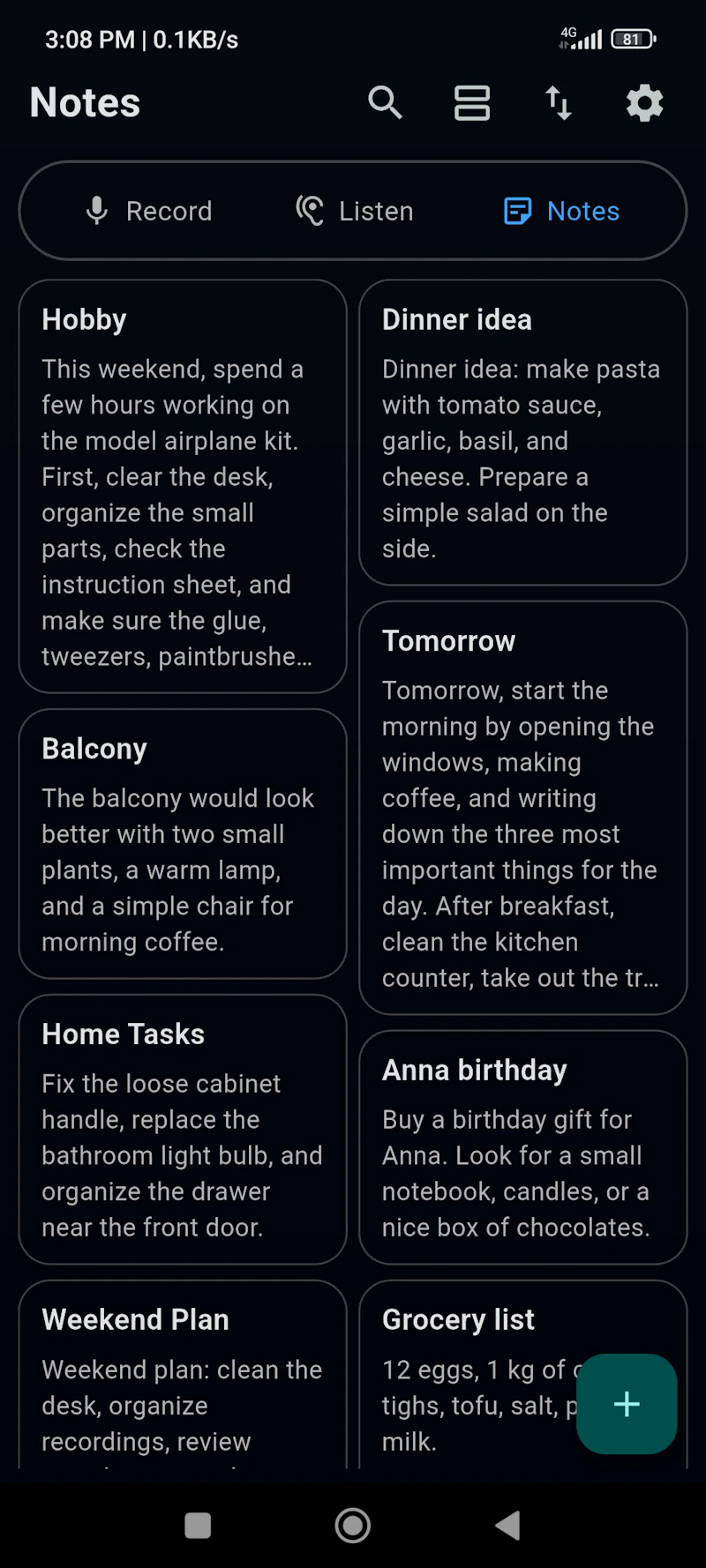 Hands Free Notes Offline screenshot 3