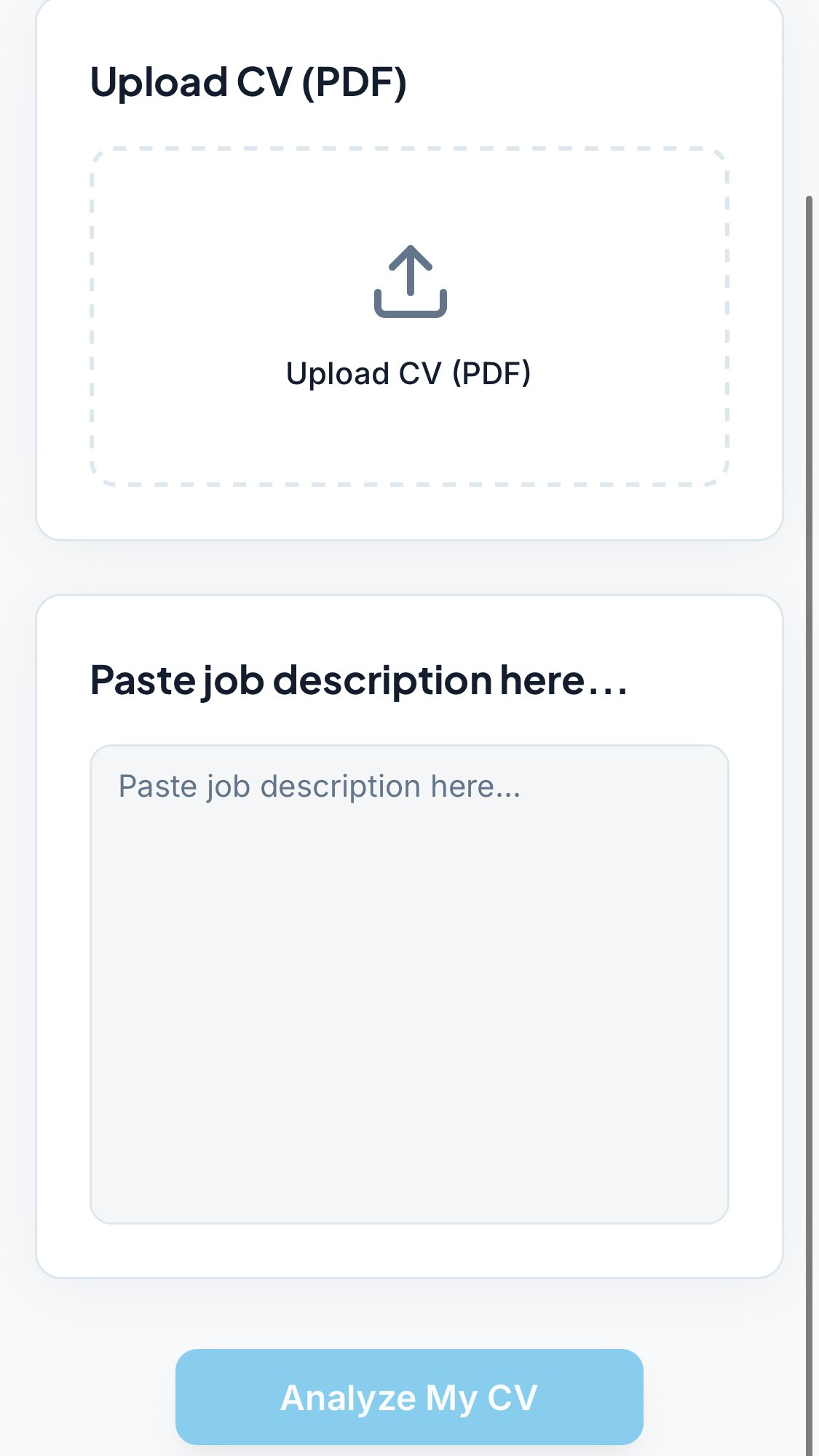 CV Optimizer — Match Your CV to Any Job gallery image