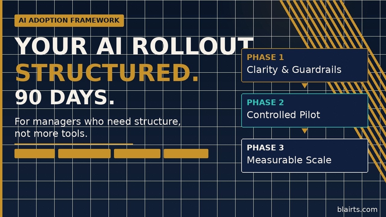 Structured 90-day AI adoption framework gallery image