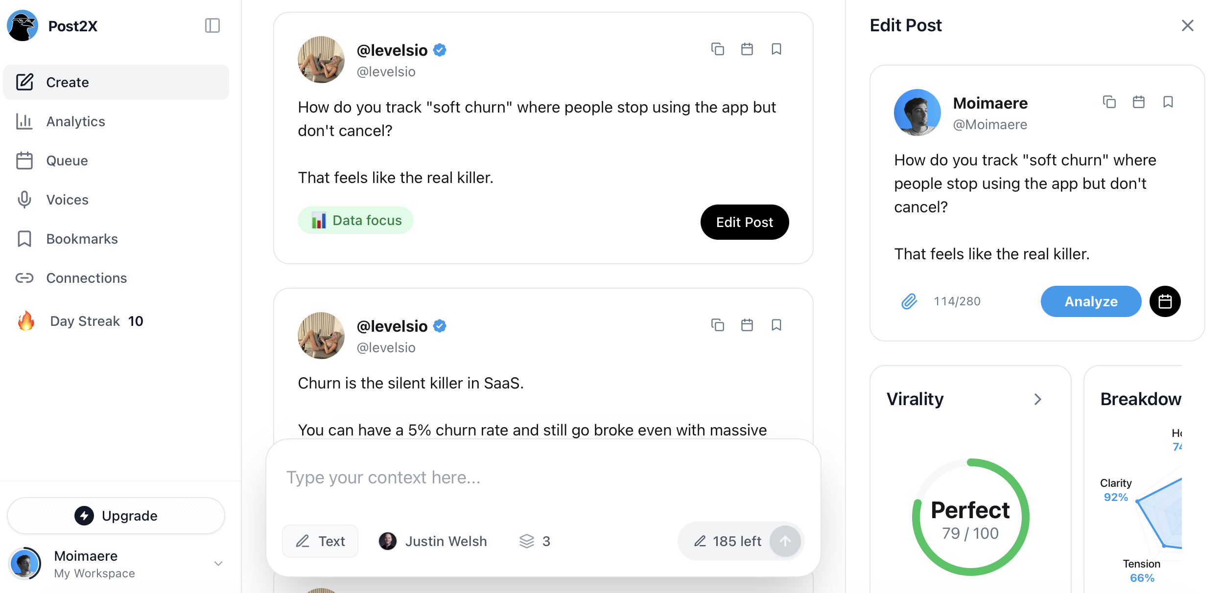 Post2X - Screenshot 5 showing product features and functionality