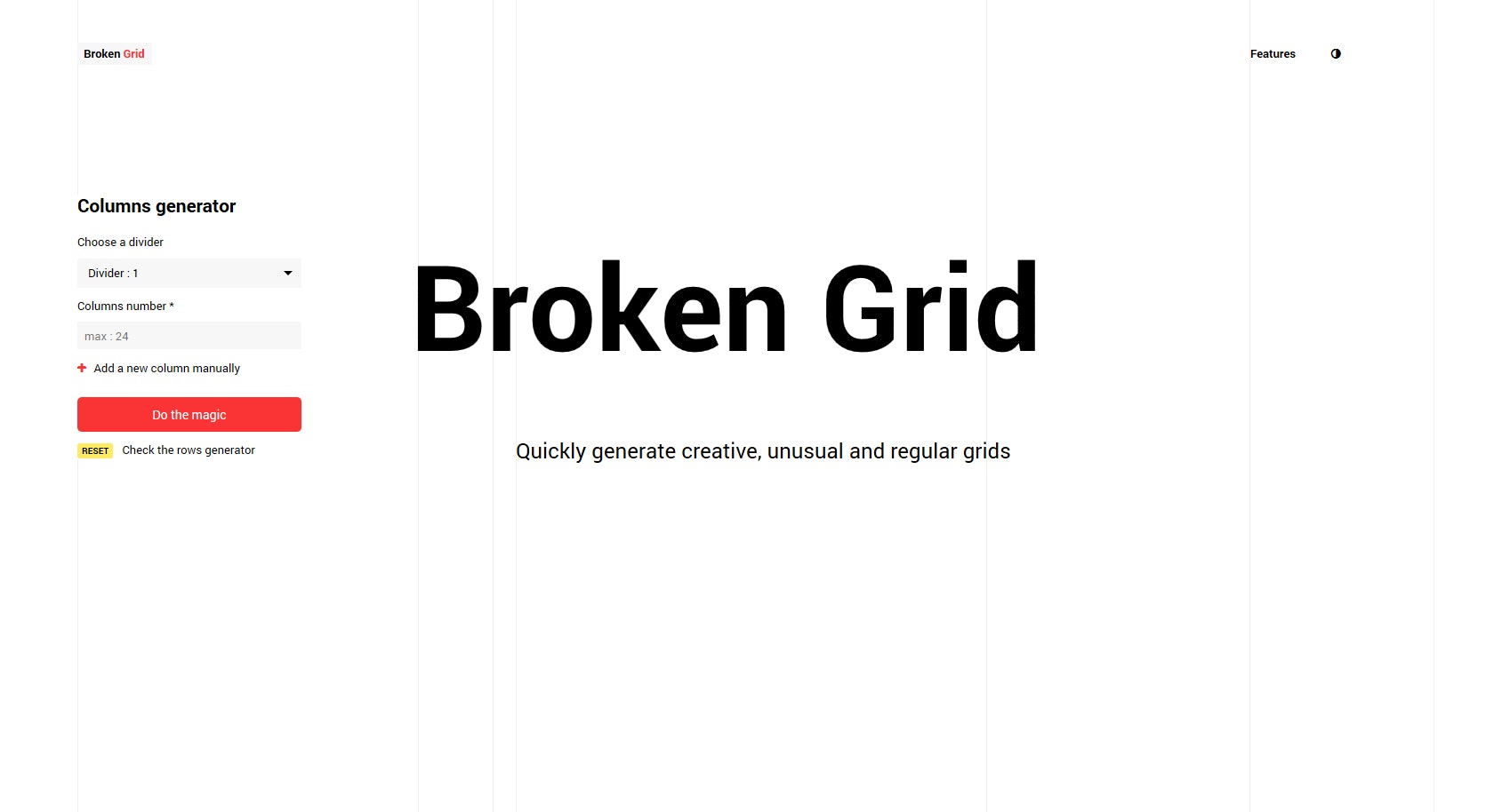 Css broken grid generator gallery image