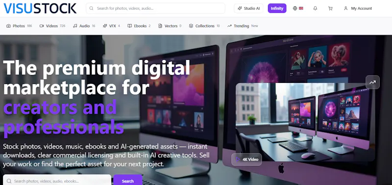 VisuStock Digital Asset Marketplace screenshot 2