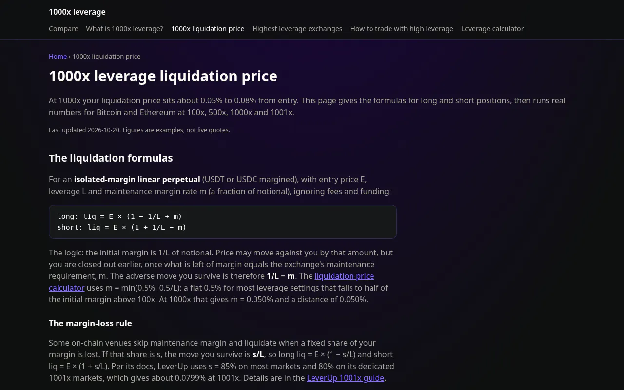 1000x Leverage Crypto Exchanges gallery image