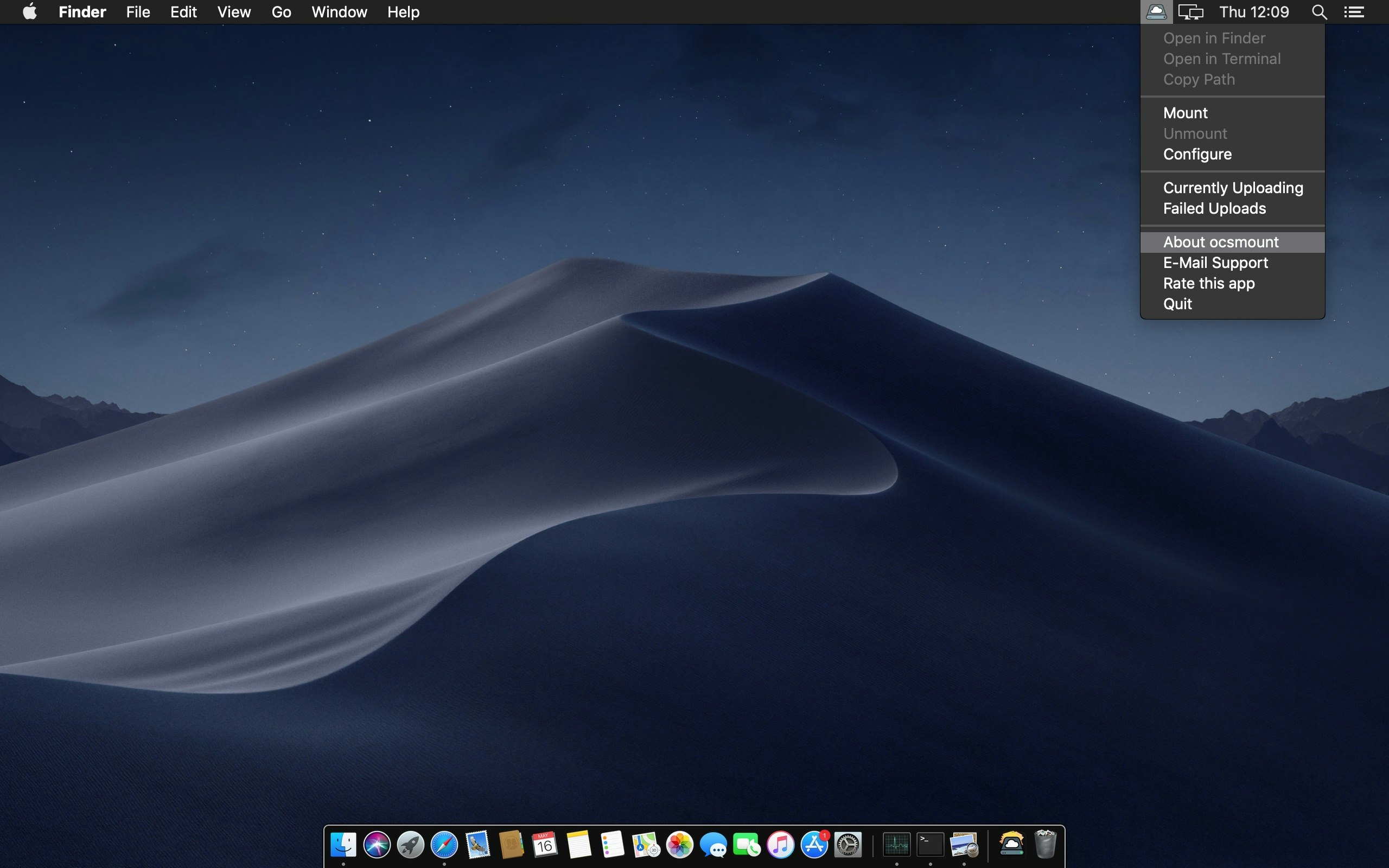 ocsmount WebDAV mounter for macOS gallery image
