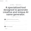 AI Name Generator