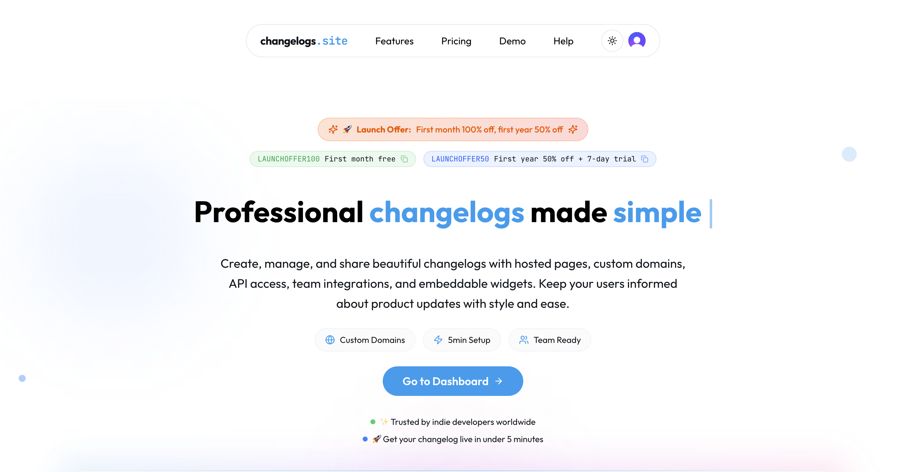 وسائط Changelogs.site - إنشاء changelogs جميلة في دقائق 1