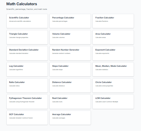  Free Online Calculators  gallery image