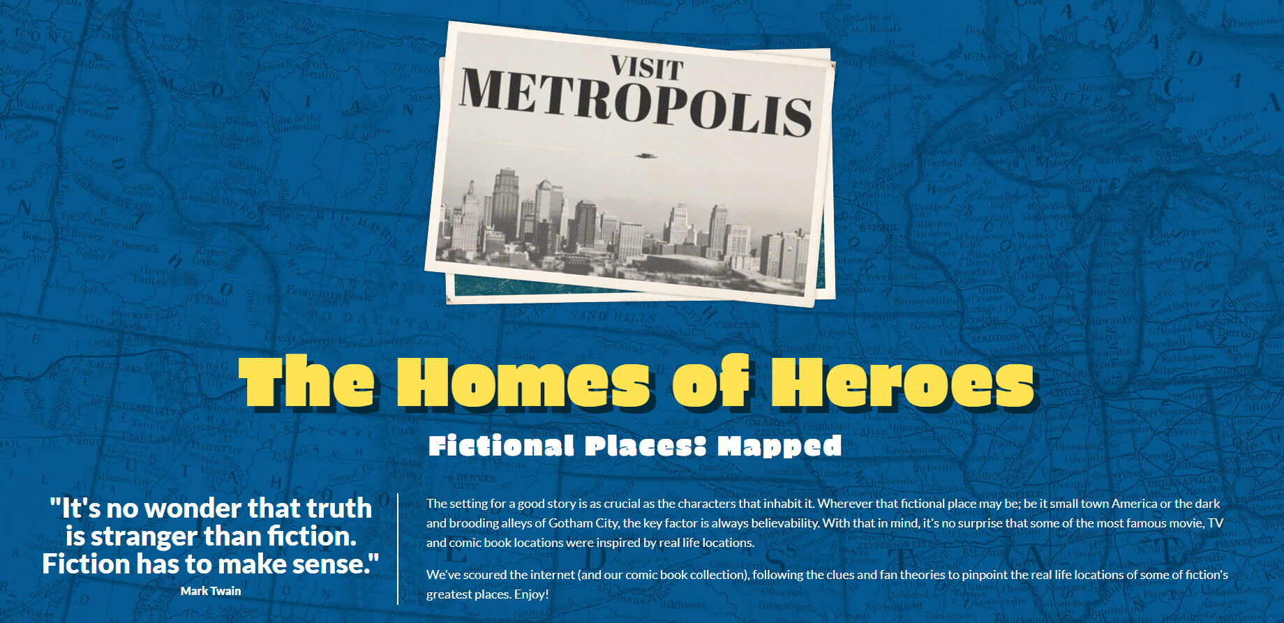 Fictional Places: Mapped