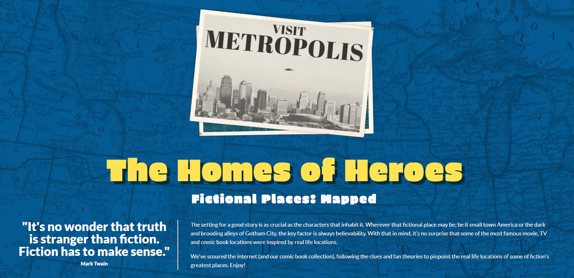 Fictional Places: Mapped