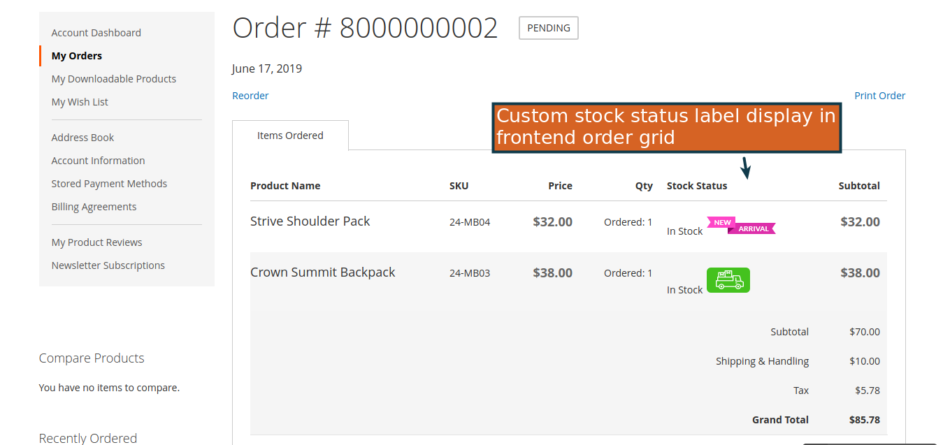 Magento 2 Özel Stok Durumu - Sağlam magento 2 uzantısı medya 2