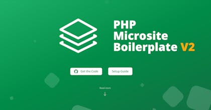 PHP Microsite Boilerplate gallery image