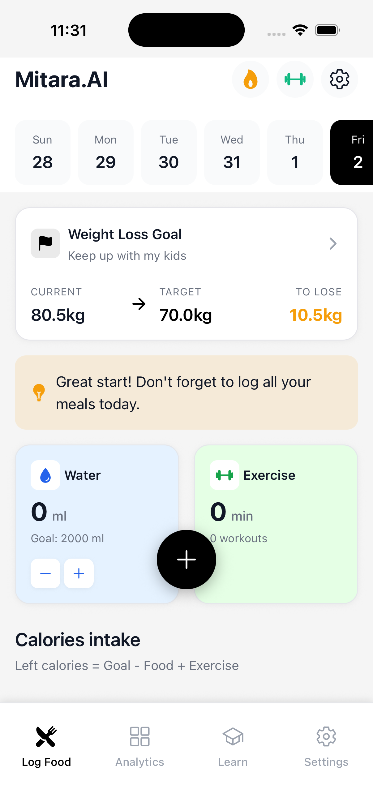 MitaraAI - Your AI nutrition coach gallery image